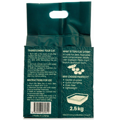 Tofu Cat Litter — 2.5 kg sample Bag - Pawfect Litter